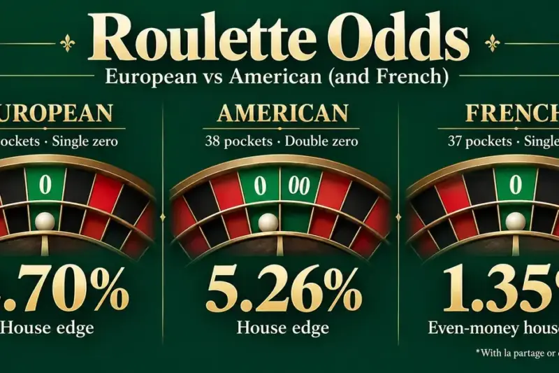 Roulette Odds: European vs American (and French)